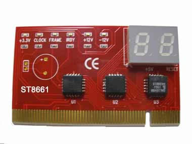 ST8661 PCI 2 bit diagnostic card for Desk PC 